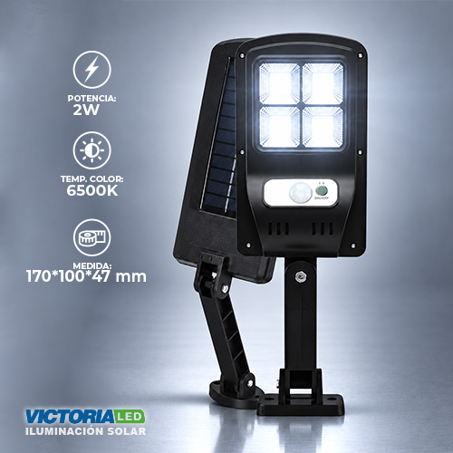 SOLAR LAMPARA DE POSTE 6500K