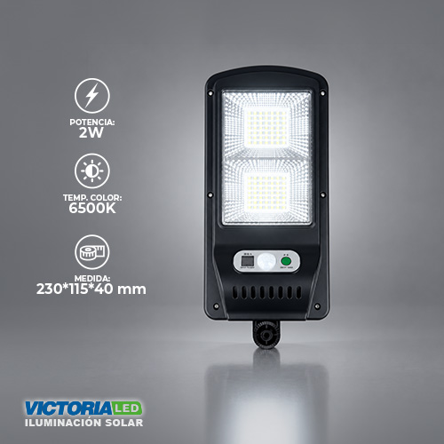 SOLAR MINI LAMPARA DE POSTE 6500K