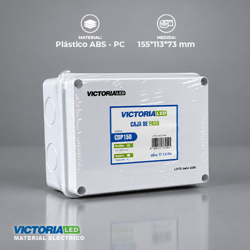 VICTORIA LED CAJA DE PASO 150X110X70MM 60U/C