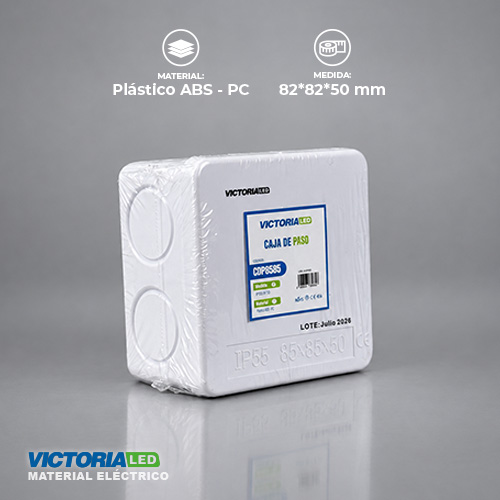 VICTORIA LED CAJA DE PASO 80X80X50MM 200U/C