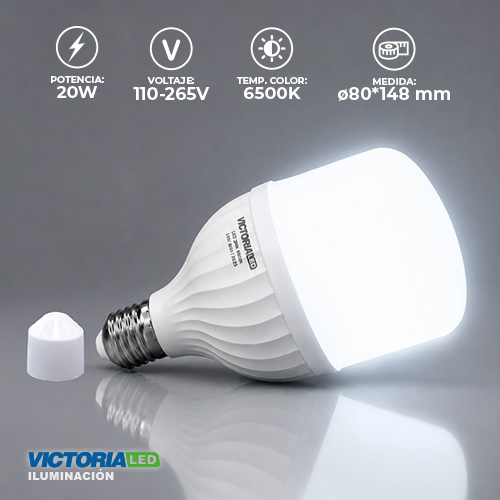FOCO LED VICTORIA 20W 100-260V 6500K 100U/C