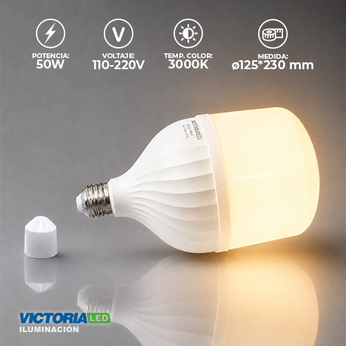 FOCO LED VICTORIA 50W 100-260V 3000K 30U/C