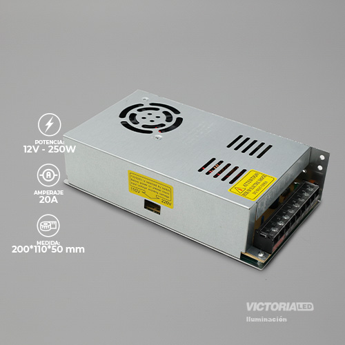 VICTORIA LED FUENTES DE PODER 12V 250W 110-220V