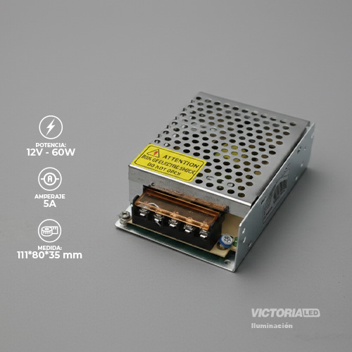 VICTORIA LED FUENTES DE PODER 12V 60W 100-265V