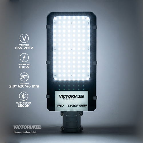 VICTORIA LED LAMPARA DE POSTE 6500K BASE FIJA
