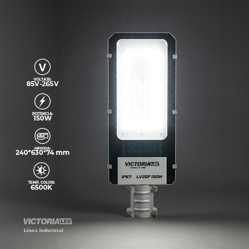 VICTORIA LED LAMPARA DE POSTE 6500K BASE FIJA