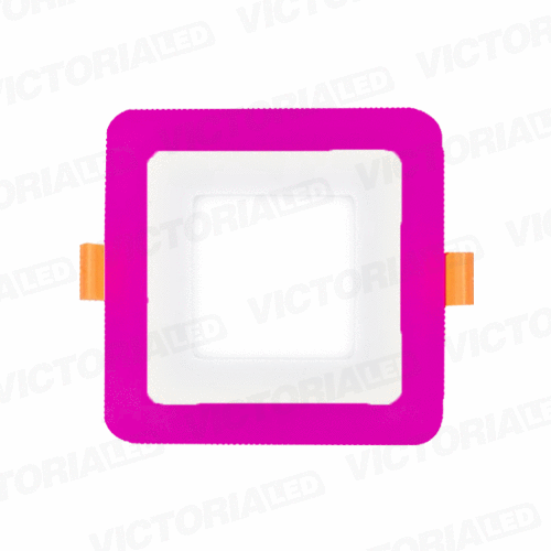 VICTORIA LED PANEL EMP CUA 6W+3W FUCSIA 60U/C
