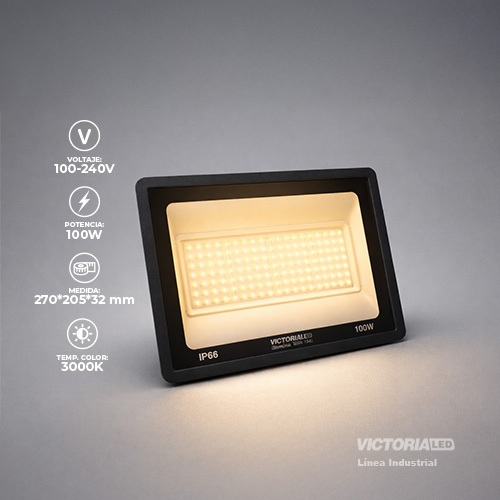 VICTORIA LED REFLECTOR 3000K 100-240V IP66 10U/C