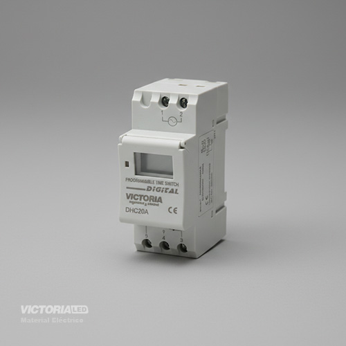 VICTORIA LED TIMER 100-240V AC 20A BLANCO 100U/C