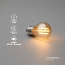 FOCO LED DECORATIVO VINTAGE 4W E27 110V AMBAR 100U/C