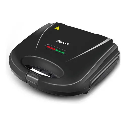 SANDUCHERA DOBLE RAF 850W 110V NEGRO CON PLATEADO