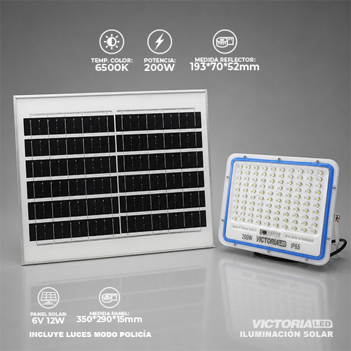 SOLAR REFLECTOR MULTIPUNTO 6500K 200W