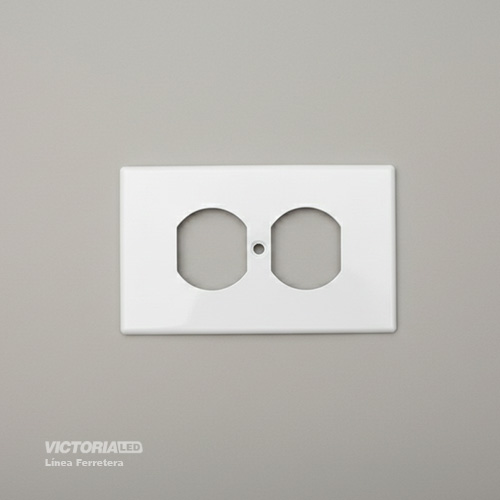TAPA DE TOMACORRIENTE BLANCO 50U/C