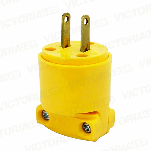 ENCHUFE MACHO 2P 125V 15A AMARILLO 25U/C