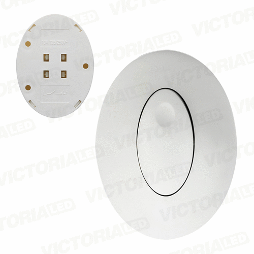 INTERRUPTOR OVALADO SOBREPUESTO 125/250V 10A BLANCO 10U/C