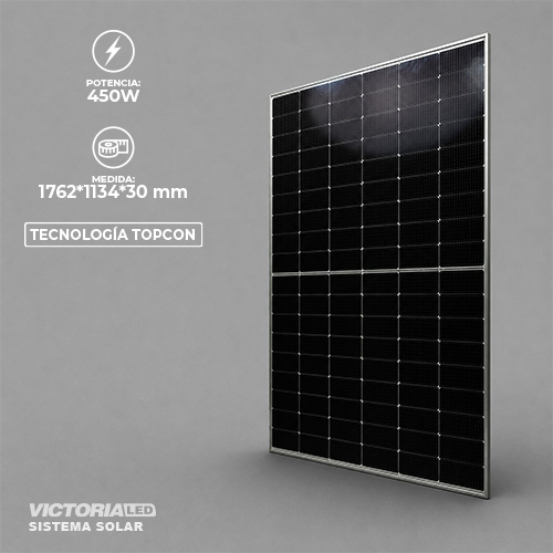 PANEL SOLAR 450W TOPCON MONOFACIAL
