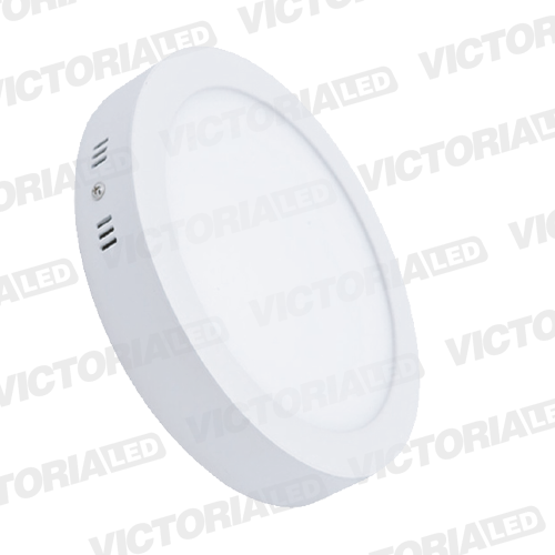 VICTORIA LED PANEL 6500K 18W SOBREPUESTO REDONDO 20U/C