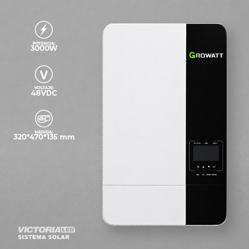 SOLAR INVERSOR 3KW AC110V DC48V MPPT80A OFF GRID
