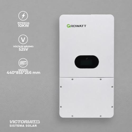 SOLAR INVERSOR 10KW FASE DIVIDIDA DC48V MPPT22A*3 ON/OFF HIBRIDO