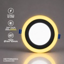VICTORIA LED PANEL EMP RED 6W+3W AMARILLO 50U/C