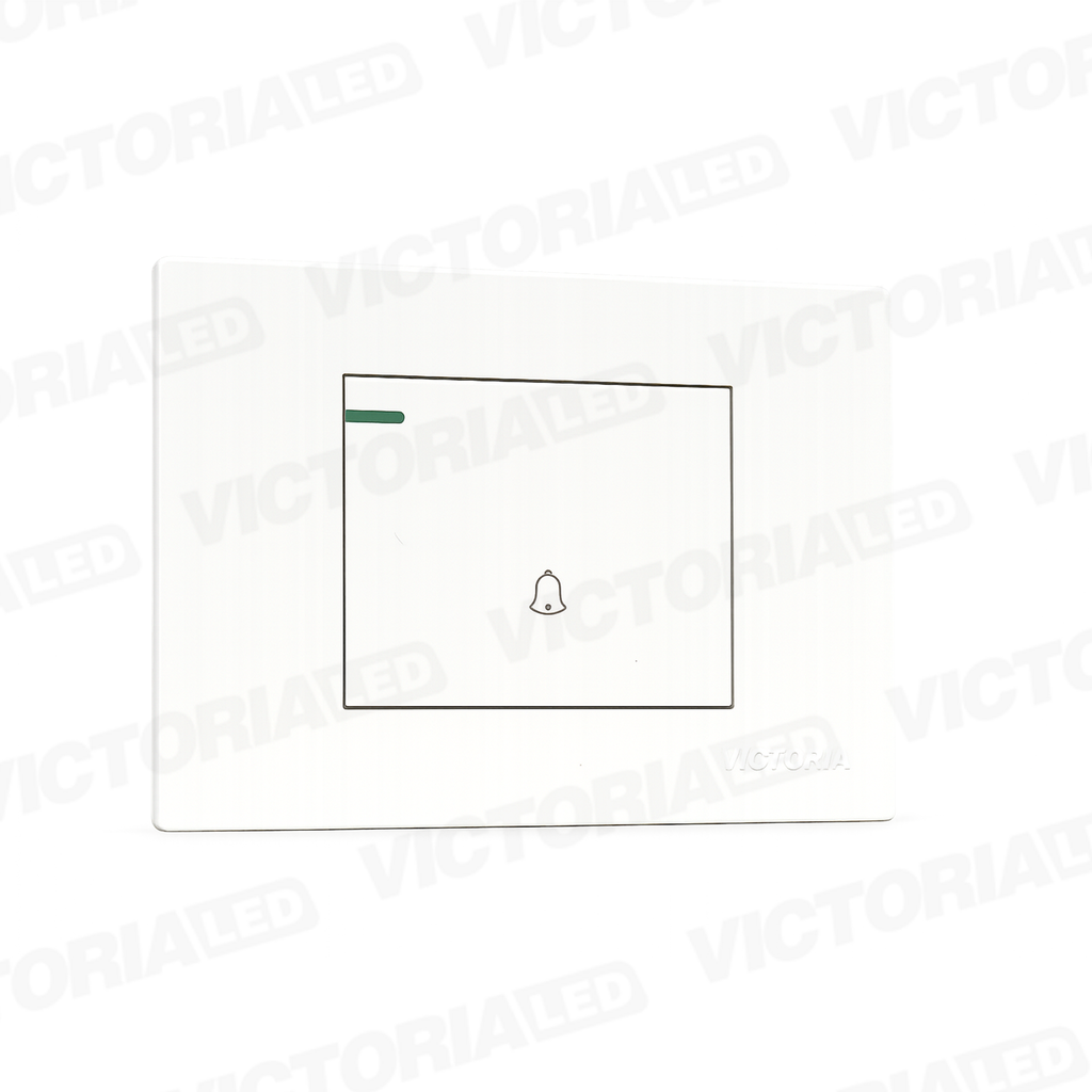 PULSADOR TIMBRE 16A 125/250V PC BLANCO 10U/C