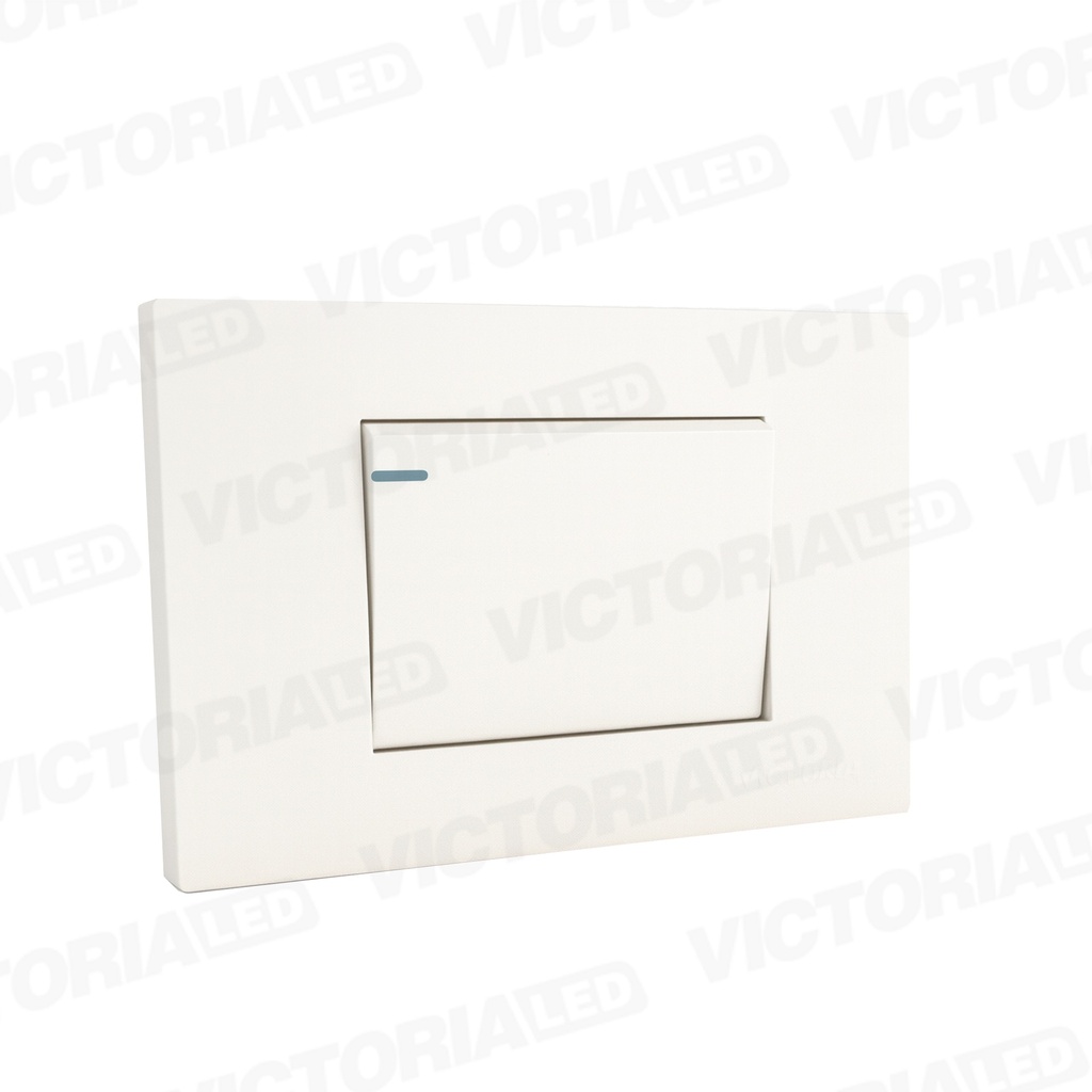 INTERRUPTOR SIMPLE GRANDE CONMUTABLE 16A 125/250V PC BLANCO 10U/C