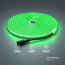 CINTA NEON 5M VERDE IP65 AC100-240V DC12V