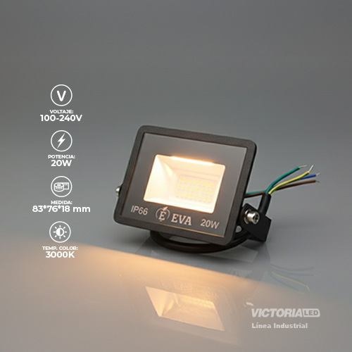 EVA REFLECTOR 3000K 100-240V IP66 FP0.5 20U/C