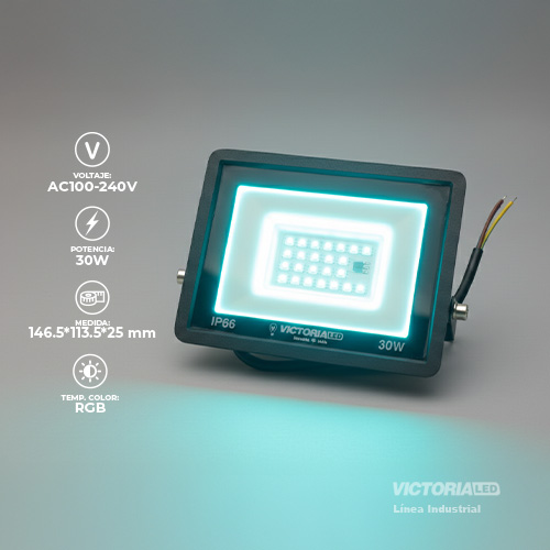 VICTORIA LED REFLECTOR RGB 100-240V FP0.5