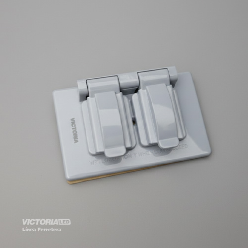 PLACA FRONTAL CUBIERTA IMPERMEABLE GRIS
