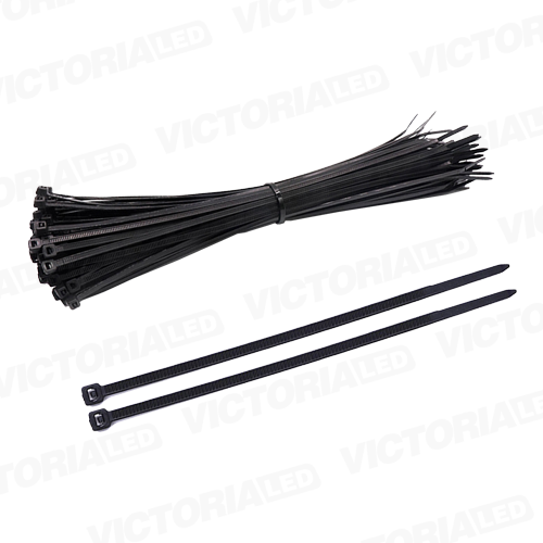 [N-4.8X15] AMARRAS PLASTICAS NEGRA 4.8MMX150MM 100PZAS