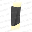 APLIQUE DE PARED IP20 6W 3000K NEGRO 200*200MM AC85-265V