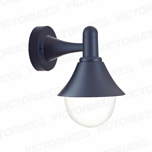 [APVW017] APLIQUE DE PARED IP44 E27 NEGRO
