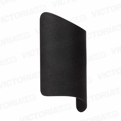 [APV54] APLIQUE DE PARED IP65 12W 3000K NEGRO 280*95MM AC85-265V