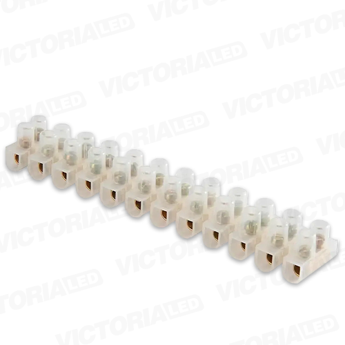 [X3-8012B] BORNERA 12 POLOS 80A BLANCO