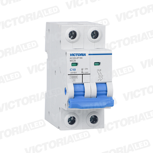 [AC10K-2P 10A] BREAKER VICTORIA LED AC 10K 2P 10A 6U/C