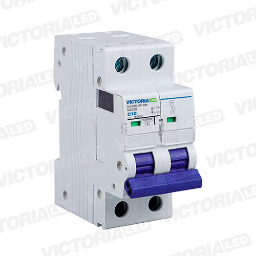 [DC10K-2P 50A] BREAKER VICTORIA LED DC 10K 2P 50A 6U/C