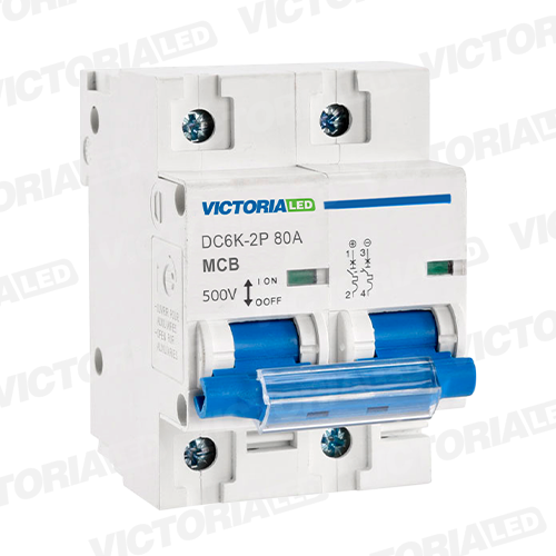 [DC6K-2P 125A] BREAKER VICTORIA LED DC 6K 2P 125A 6U/C