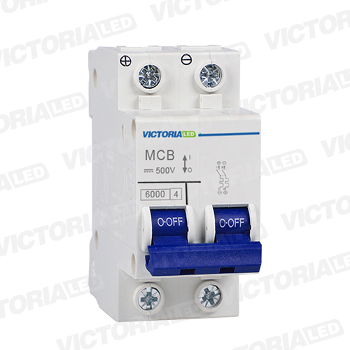 [DC6K-2P 40A] BREAKER VICTORIA LED DC 6K 2P 40A 6U/C