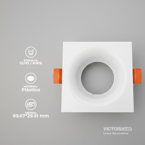 [VCDC-1B] CARCASA CUADRADA 85X85X35MM BLANCA 100U/C