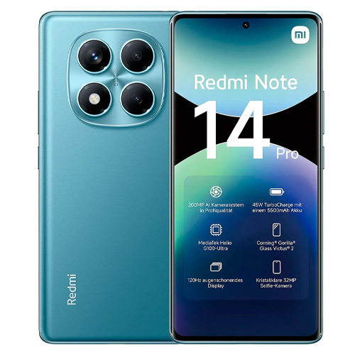 [14 PRO 8G 256G OCEN BL] CELULAR XIAOMI REDMI NOTE 14 PRO 8GB 256GB OCEAN BLUE