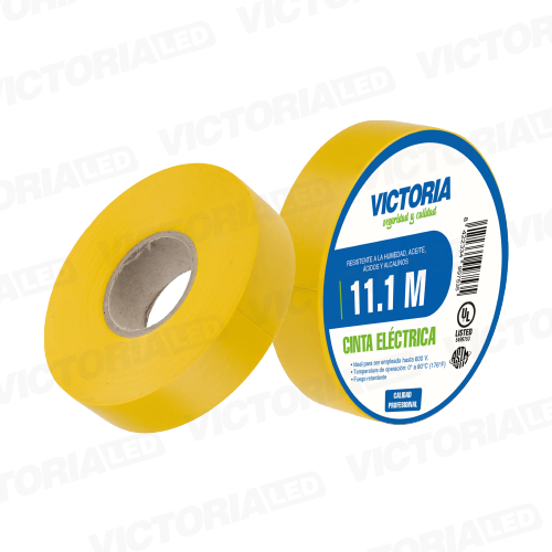 [CEAM-11.1M] CINTA ELECTRICA AMARILLO 0.13X19X11.1M FUEGO RETARDANTE 250U