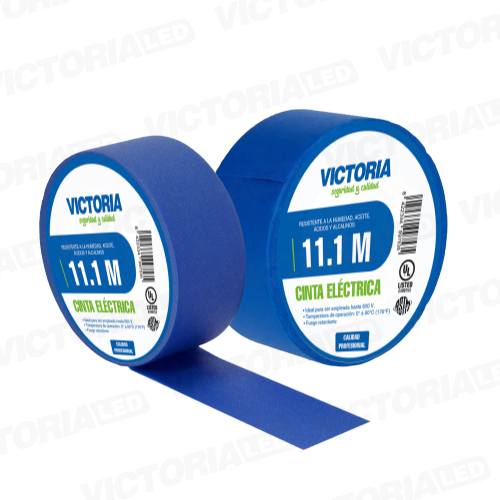 [CEAZ-11.1M] CINTA ELECTRICA AZUL 0.13X19X11.1M FUEGO RETARDANTE 250U
