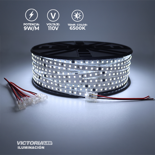 [CL-110V 100M 6K] CINTA LED ROLLO 100M AC110V 2835 IP20 120L 6500K