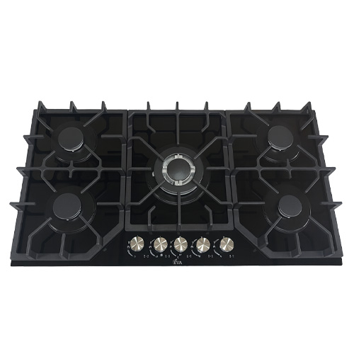 [EGVQ5-1] ENCIMERA EVA 5 QUEMADORES VIDRIO