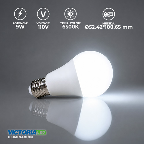 [EF-9W] FOCO LED EVA 9W 110V 6500K 100U/C