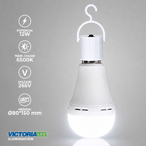 [EFE-12W] FOCO LED EMERGENCIA 12W 6500K 100U/C