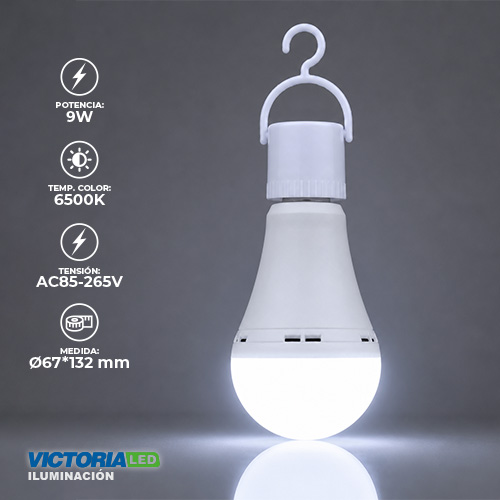 [FE9W] FOCO LED EMERGENCIA 9W 6500K 100U/C