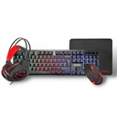 JEDEL GAMING RGB TECLADO + MOUSE + AUDIFONOS