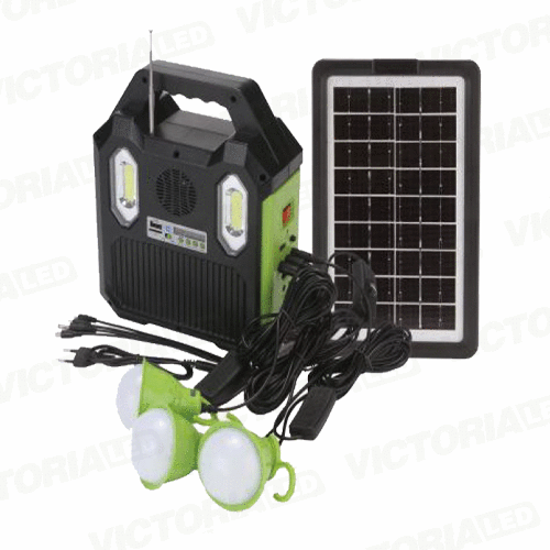 [DT-9028B] KIT SOLAR PORTATIL LINTERNA/3FOCOS3W/USB/RADIO/MP3/BLUETOOTH
